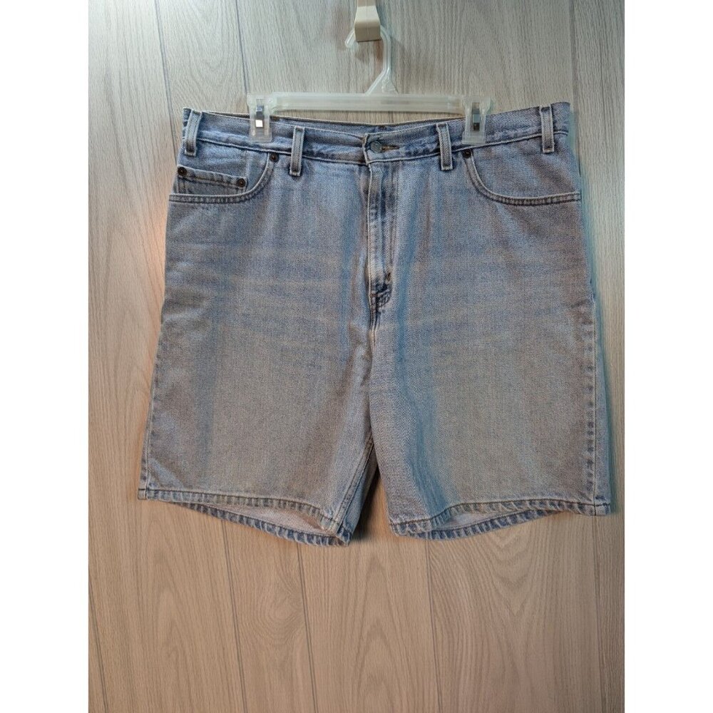 Vintage Levis High Waist Denim Mom Shorts Women Size 16 Mis 90s Y2K Blue
